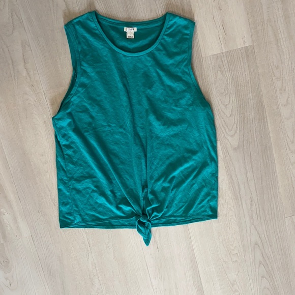 J crew tie waist tank - Picture 1 of 4
